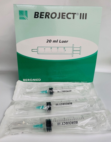 Siringhe Monouso Sterili 20 ML BEROJECT